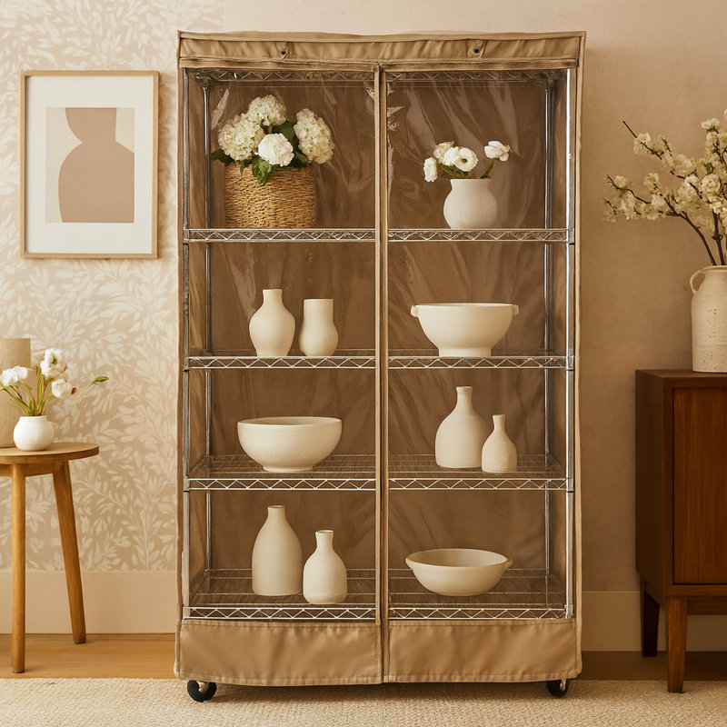 Alois Shelving Unit Cover, 72" H x 48" W x 24" D 