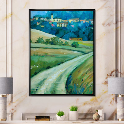 Route dans la campagne - Peinture sur toile