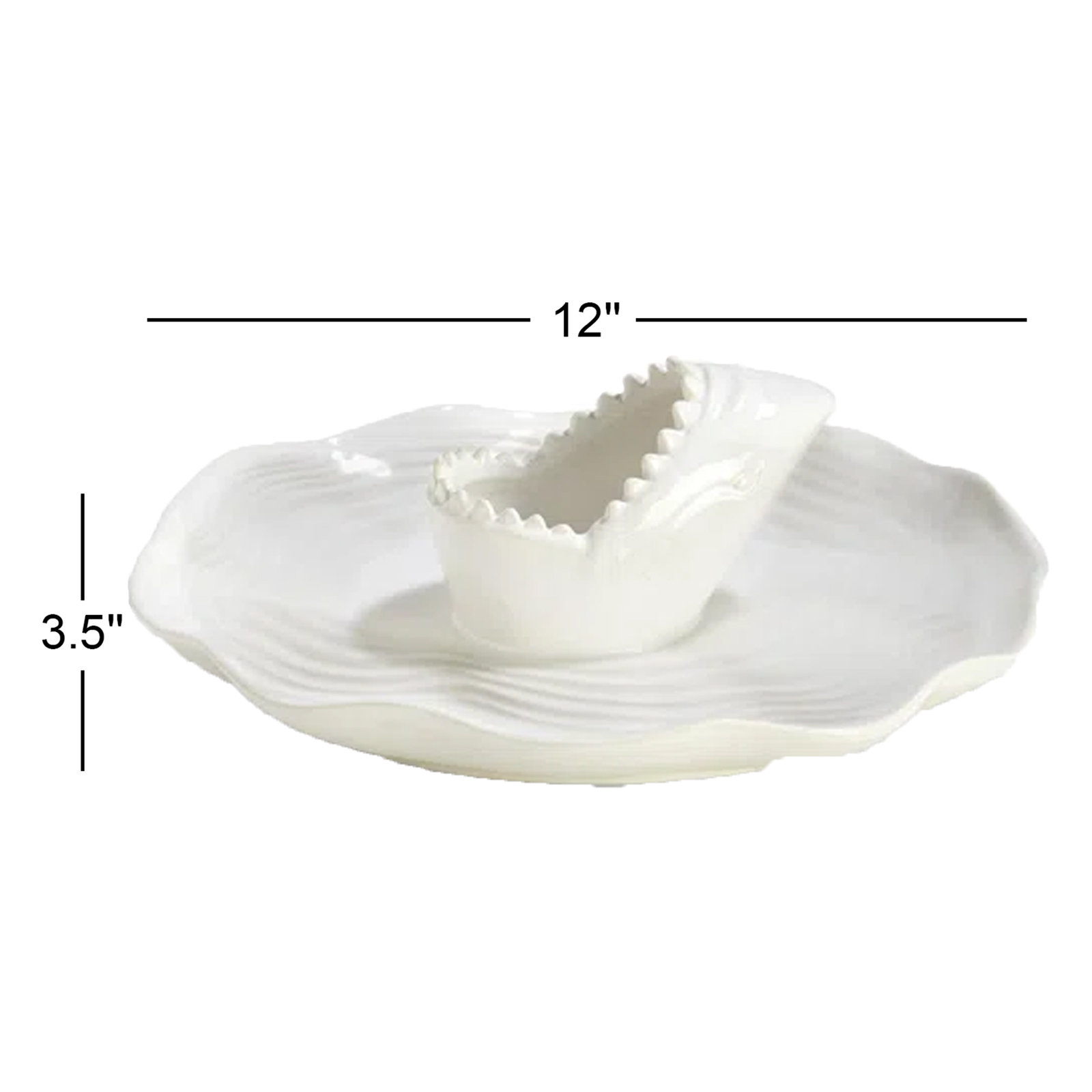 Ceramic Chips and Dip Platter
