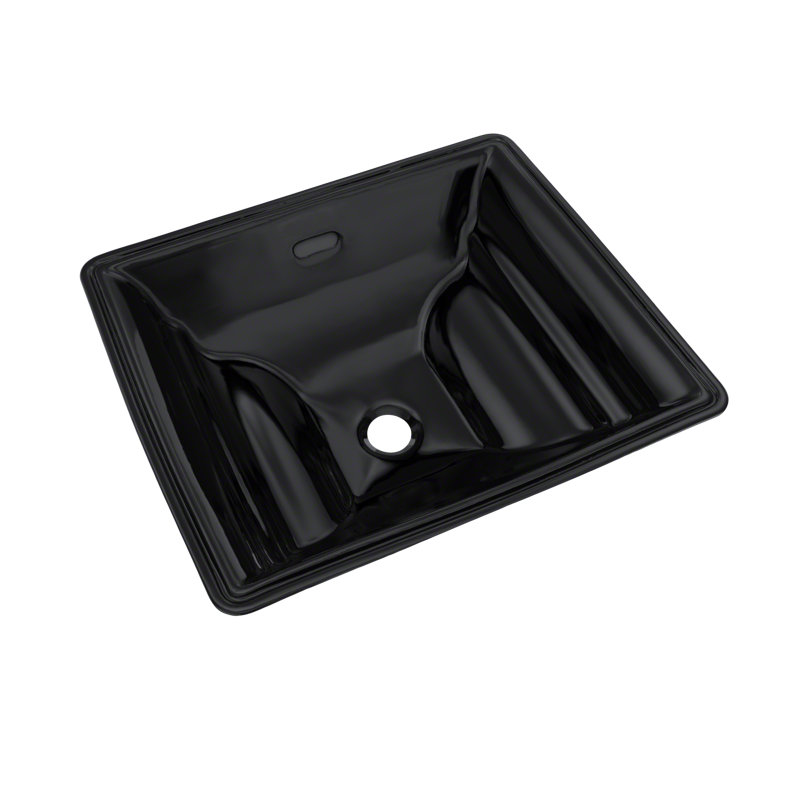 TOTO® Aimes® Rectangular Undermount Bathroom Sink, Ebony, Ebony