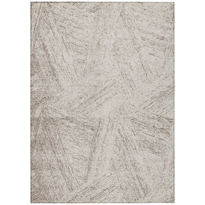 Terra Brown Washable Indoor-Outdoor Rug - 