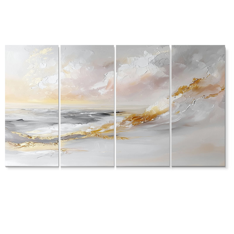 Aun - décoration murale plage - art mural nautique, 4, H 28 po x l 48 po