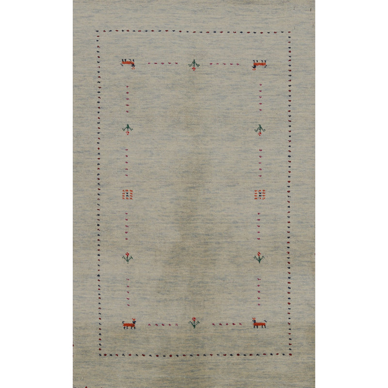 Tapis indien fait à la main Gabbeh 3 x 5