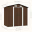 Garden Storage Shed Steel 204x132x186 cm-1710462134