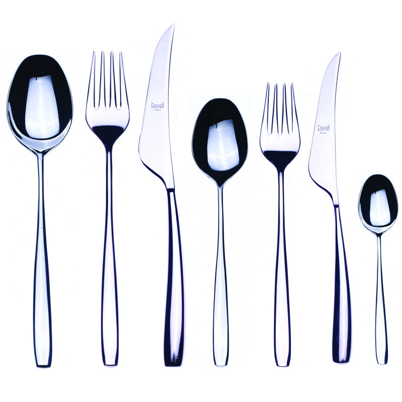 Ensemble de couverts Avanguardia - 42 pièces - Acier inoxydable, Argent argent