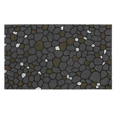 Non-Slip Geometric Outdoor Doormat