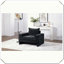 Fauteuil rembourré avec accoudoirs larges-1242763374