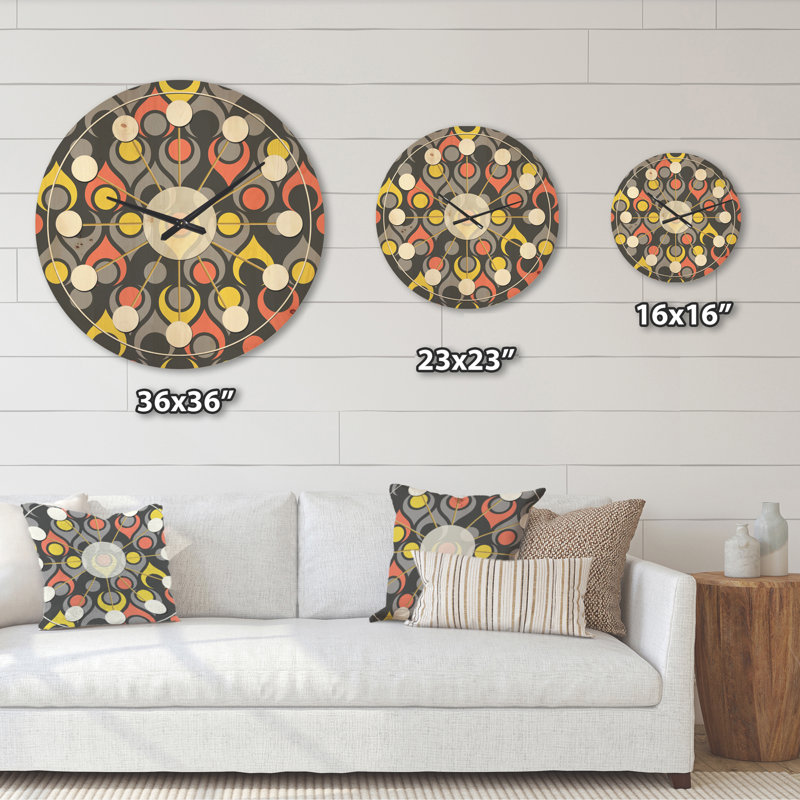 Horloge murale abstraite, Grand