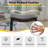 Upholstered Counter Stool with Solid Wood Frame-707199438
