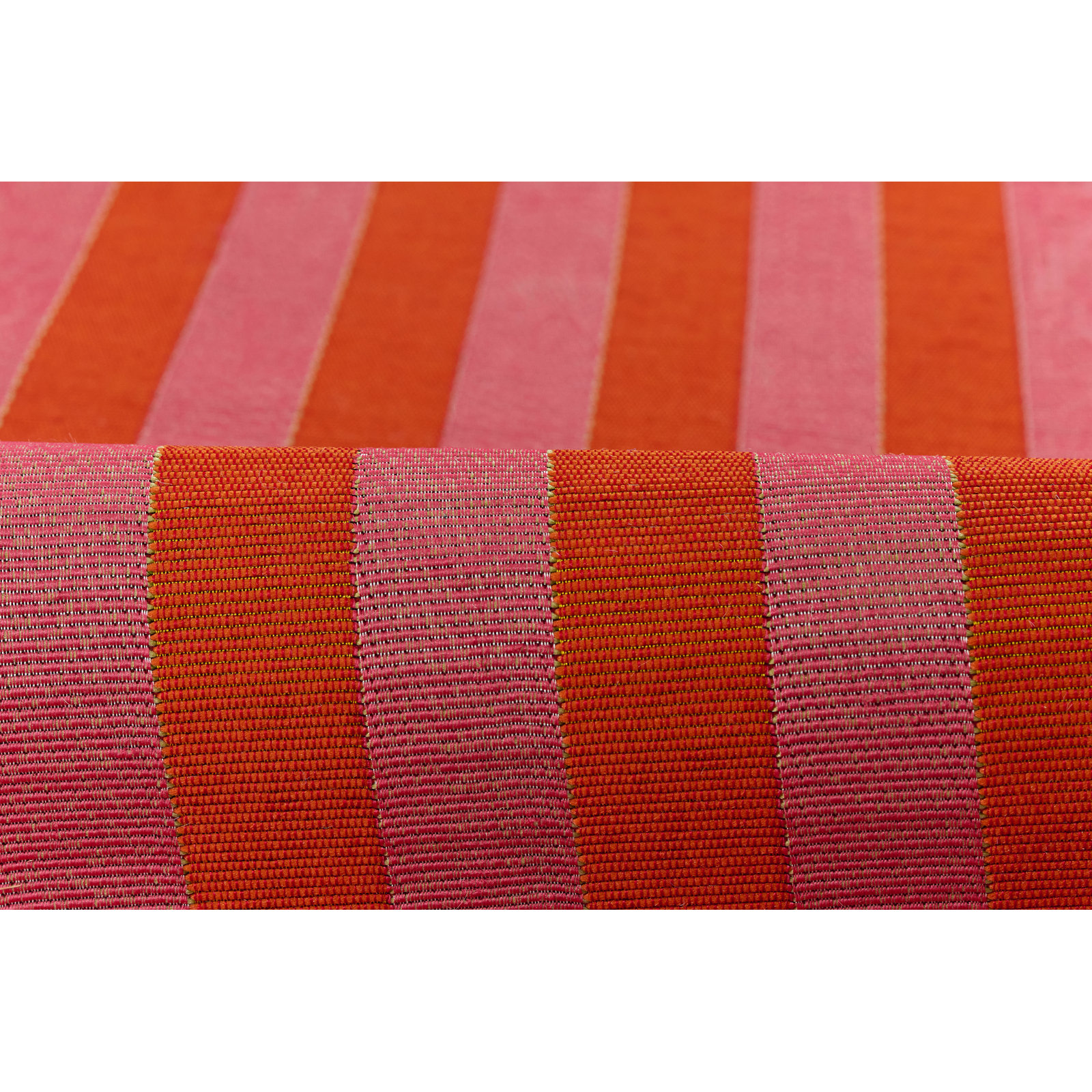 Holloway Red Striped Outdoor Rug, 5'3" X 7'6"