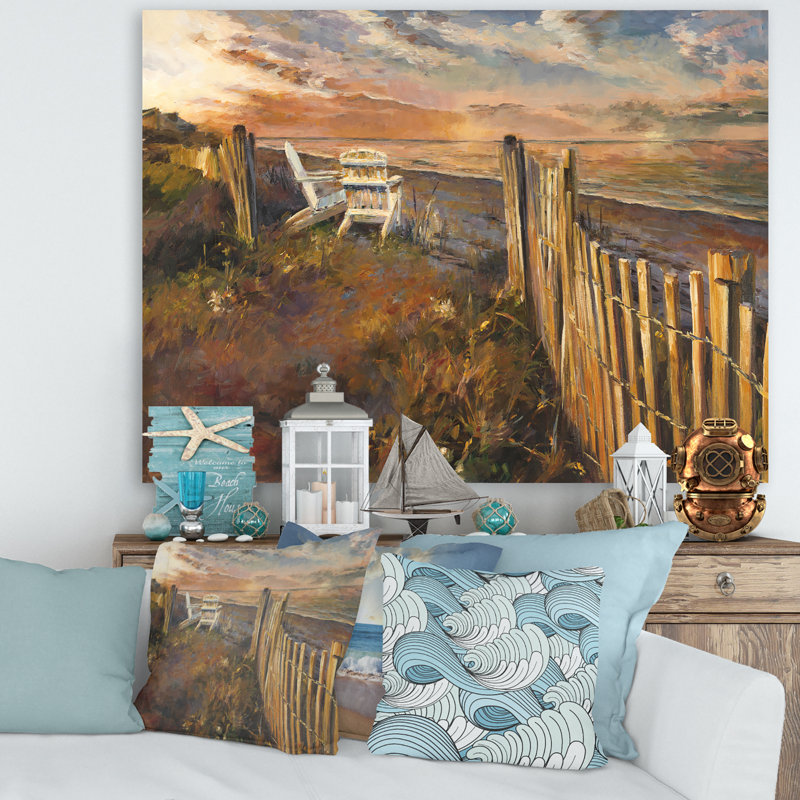 «Dunes Sunset», reproduction d'art sur toile tendue, H 36 po x l 46 po x P 1,5 po