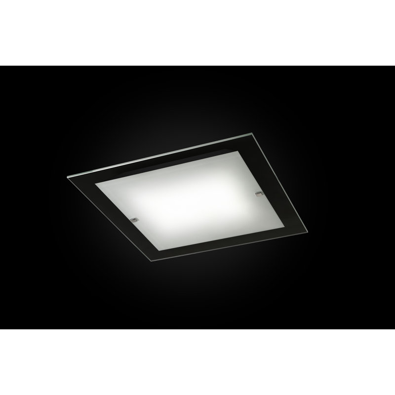 Digiovanni LED Flush Mounted Sconce, 6cm H x 30cm W x 30cm D