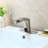Brushed Nickel Fontana Vicenza Contemporary Bathroom Automatic Sensor Faucet