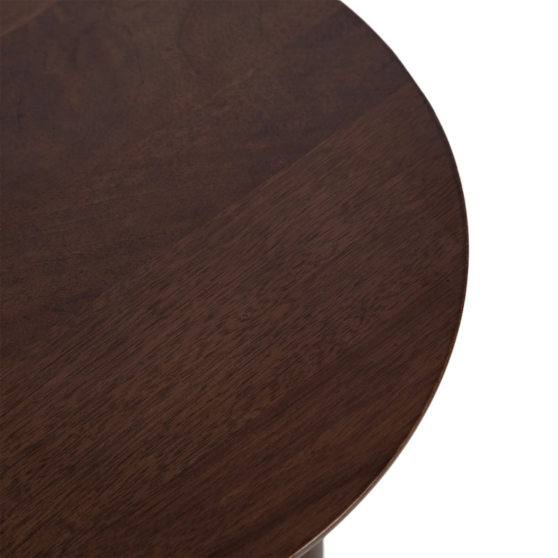 Table d'appoint Scalloped, Brun