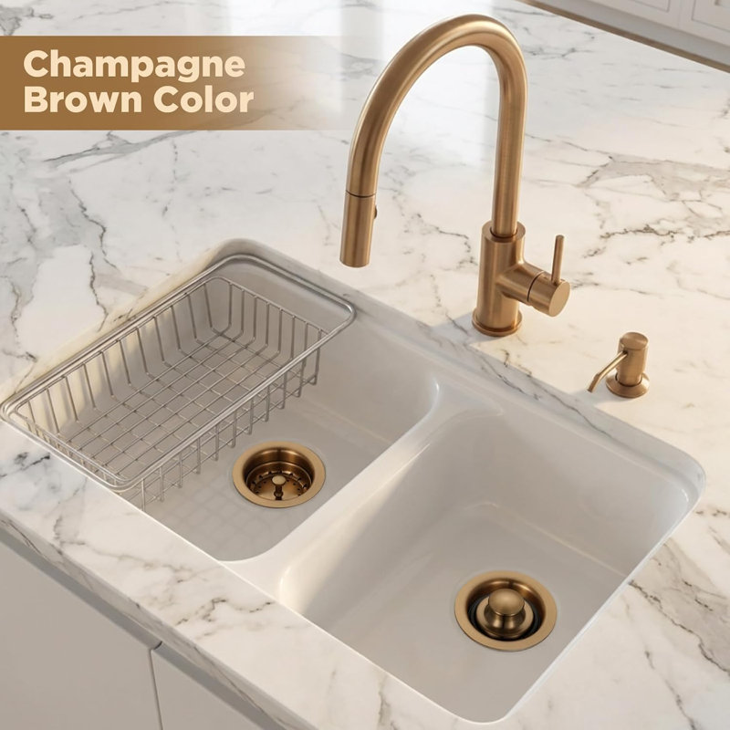 Kitchen Sink Drain for Garbage Disposal,Champagne