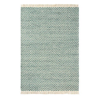 Wool Chevron Indoor Rug