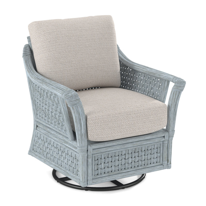 Boca Armchair, White Textured Performance; 0865-91, Sea Glass
