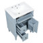 Meuble-lavabo autoportant de 24 po avec lavabo en céramique et rangement réglable-484043793-484043804