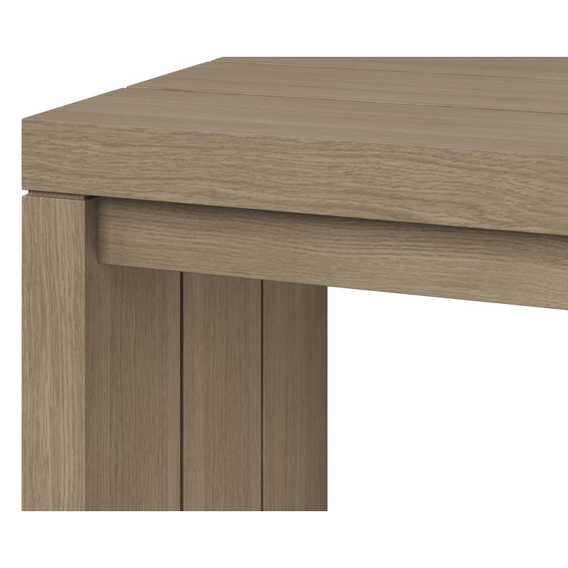 Outdoor Teak Dining Bench, Dark Brown