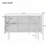 Storage Console Table with Adjustable Shelves-432539781