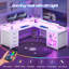 Bureau réversible avec prises encastrées Hansbury-824404310