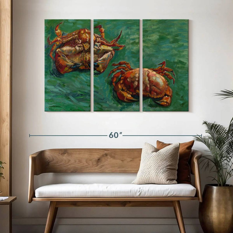 Brampt Two Crabs, 32" H x 50" W