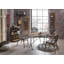 Ashlyn Solid Wood Top Metal Base Dining Table