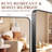 Black Rectangle Bathroom Mirror, 24" x 36" Wall Mirror with Metal Frame-1926210668-1926210669