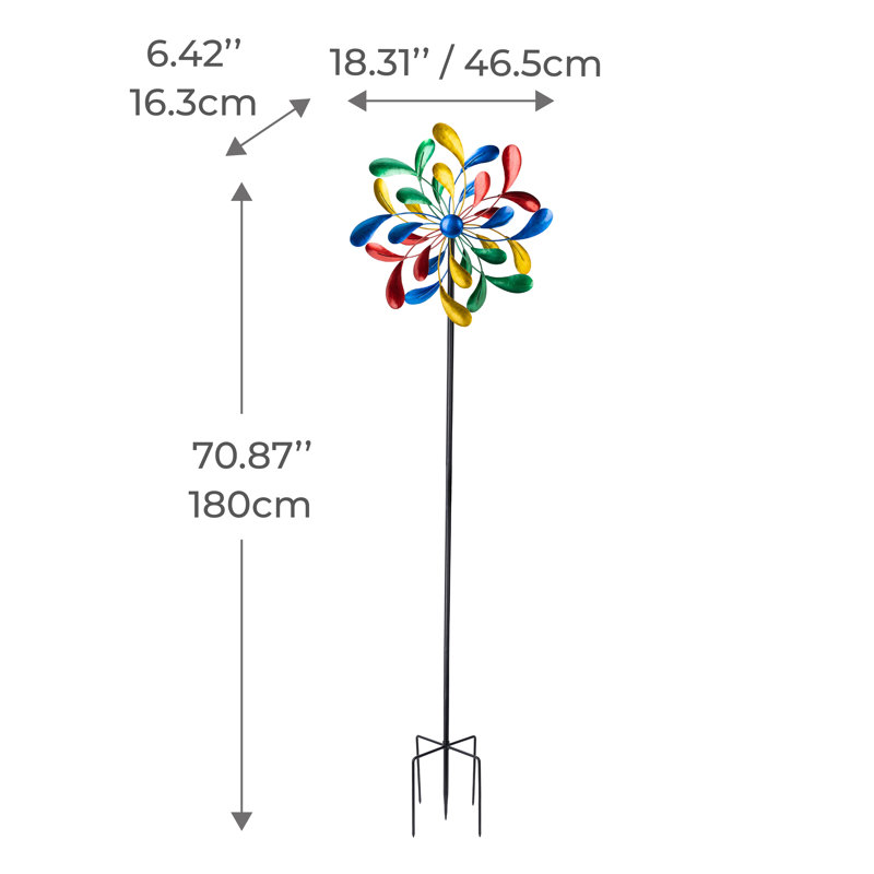 Sauhal Outdoor Kinetic Windmill Sculpture