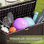 Boîte de rangement en plastique verrouillable pour terrasse Furmax 120 gallons-98552269