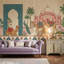Papier peint mughal palais indien avec décoration de chameaux amovibles-1253795409-1253795410