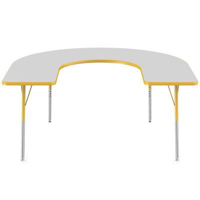 Laminate Adjustable Horseshoe Activity Table