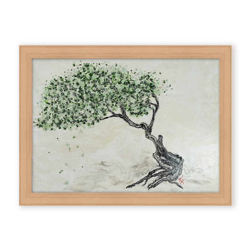 Nature Inspired "Fleeting Spring" Canvas Wall Art By , 30" H x 40" W, Black, Framed Matted Print