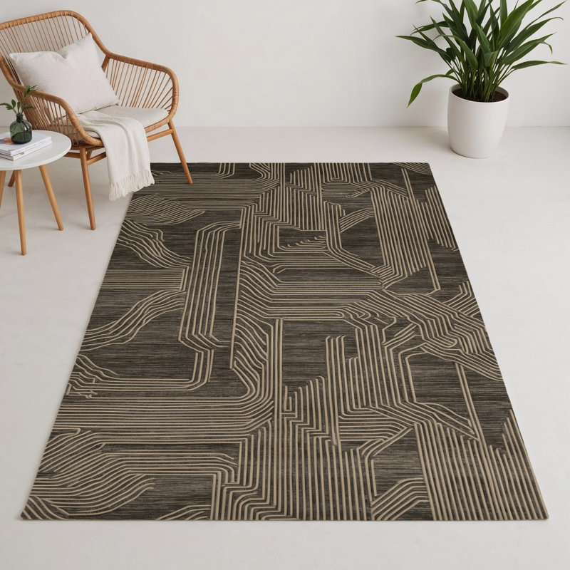 Tapis intérieur et extérieur ArtDeco, Rectangle 9 pi x 12 pi