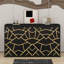 Lit escamotable moderne pliant sur le côté avec motif imprimé tendance, éclairage DEL sous le lit et prise USB intégrée-1748216623