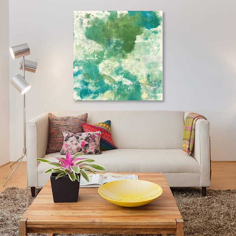 « mossy rock ii », impression sur toile, H 12 po x l 12 po x P 0,75 po, Toile tendue, Pas de tapis
