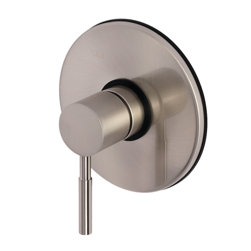 Kingston Brass Single-Handle Pressure Balanced Tub and Shower Faucet, Valve and Trim Only, Brushed Nickel