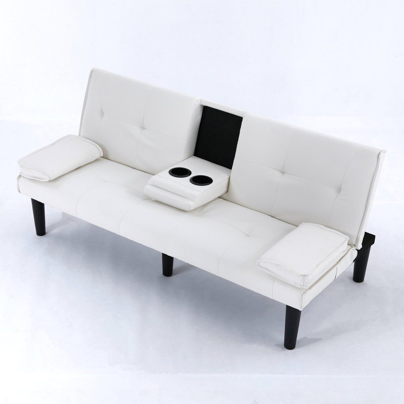 Multi-functional sofa bed with a foldable and cup holder design makes it extremely convenient to turn the living room into a guest room