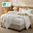  Bedsure 100% Cotton Duvet Cover Queen Size with Fitted Sheet - Waffle Weave Bedding Set （Set of 4）-120539054-120677488