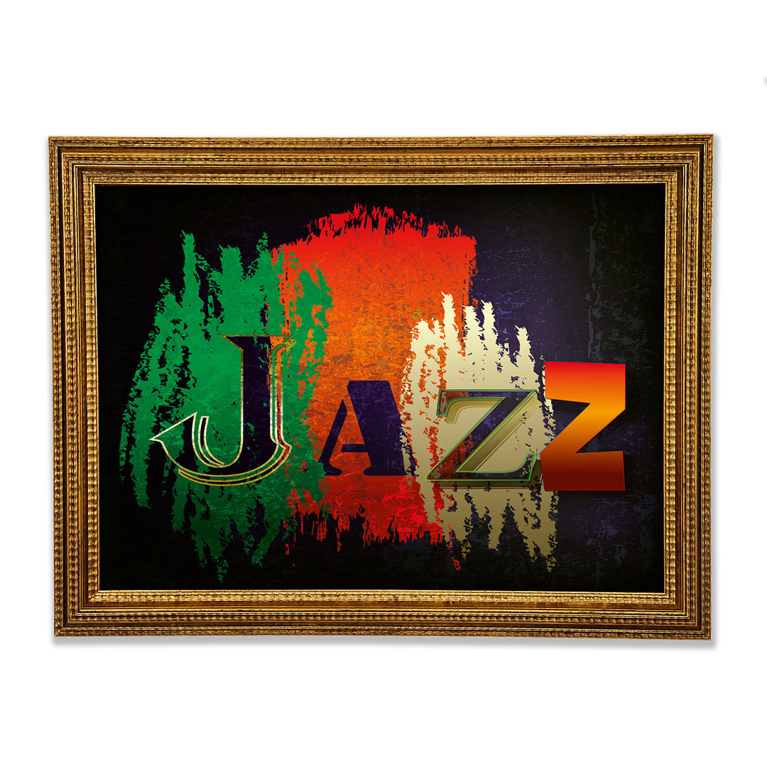 Jazz 1 Gerahmter Druck Wandkunst