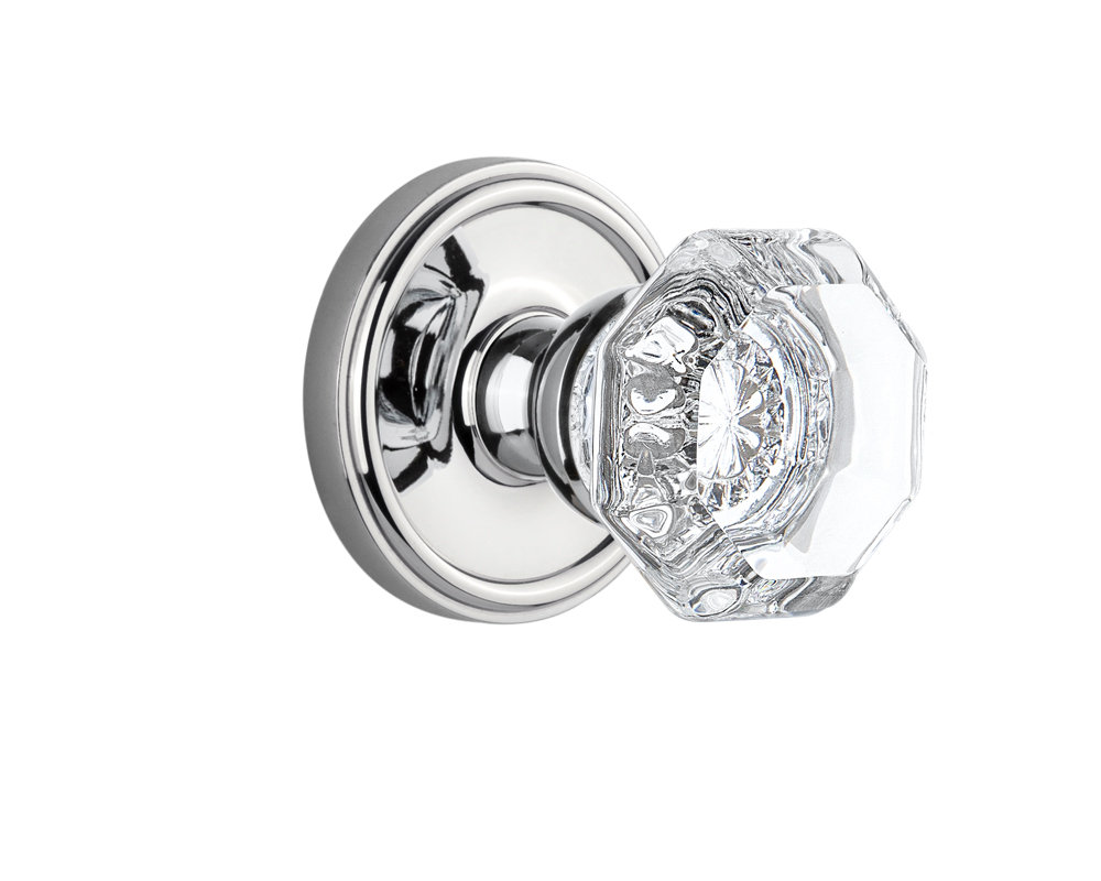 Grandeur Georgetown Rosette Passage with Chambord Crystal Door Knob Grandeur 