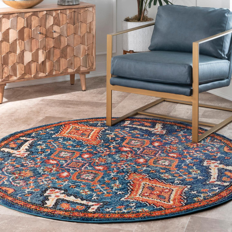Brooklyn Southwestern Area Rug, Round 160cm