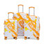 20 po / 24 po / 28 po 3 pièces / ensemble dans une valise à roulettes pivotantes pour PC, avec valise de transport, avec motif imprimé et serrure à combinaison-132153736