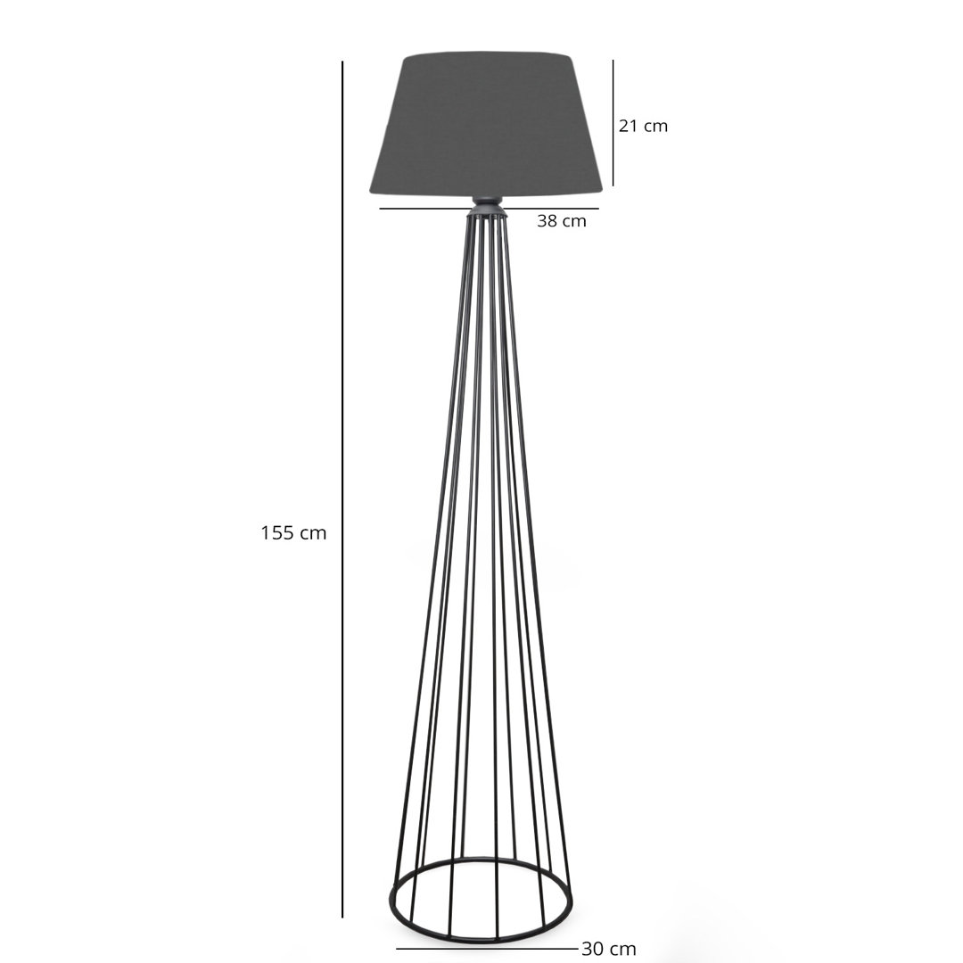 140 cm Stehlampe Godines