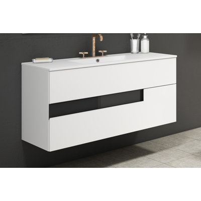 Malika 40'' Single Bathroom Vanity with Ceramic Top