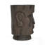 Tabouret de table de bout à piédestal de statue de Pâques pour la maison