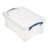 Really Useful Box 8.1L Plastic Storage Container w/Snap Lid & Clip Lock Handle-947467453-947467424