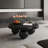 Cloud-Shaped Coffee Table with Spherical Legs – Matte Black