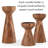 9.5'' H Wood Tabletop Candlestick-68250353