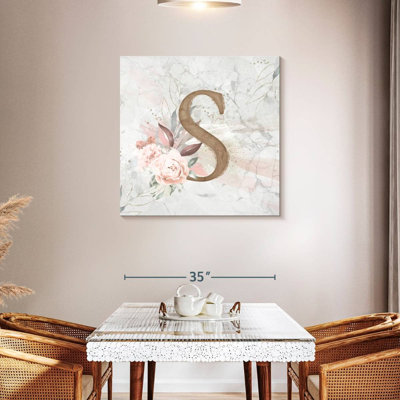 Floral lettre S